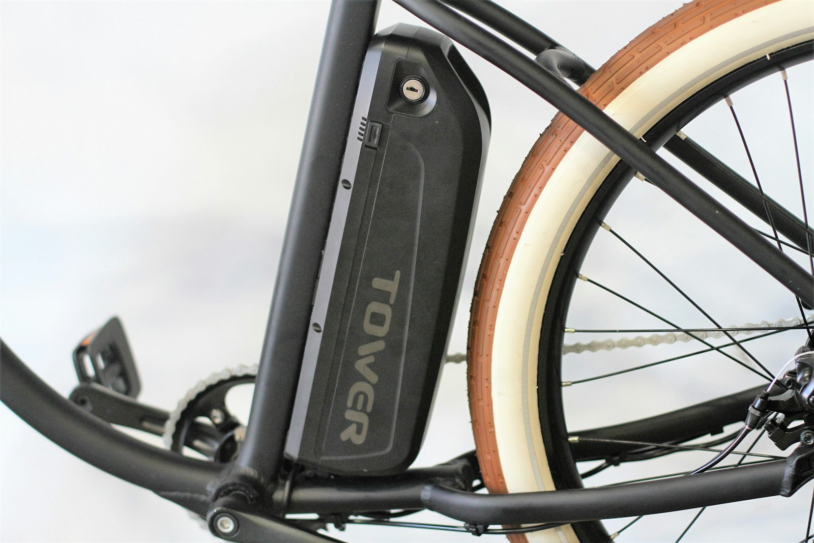 Nahaufnahme eines E-Bikes